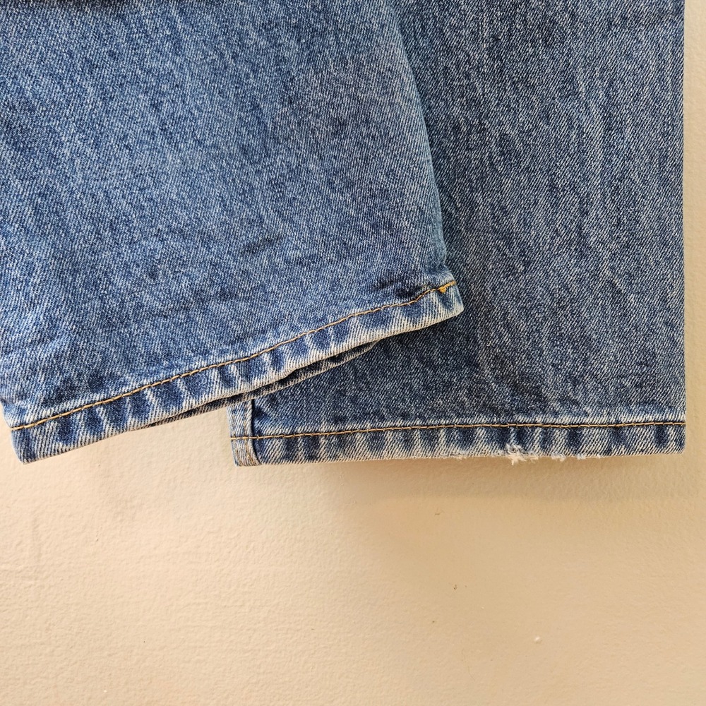 Levi's 505 Straight Leg Jeans S 32x32 Blue Wash Denim - Picture 5 of 7